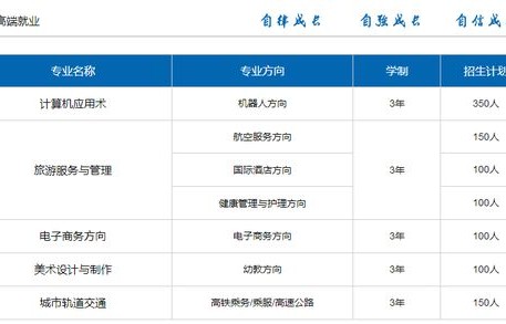 电子商务学校专业分数线